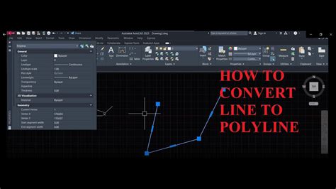 how to convert single line to polyline in autocad