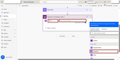 how to convert speech to text from canvas powerapps