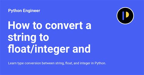 How To Convert String To Float Value In Python
