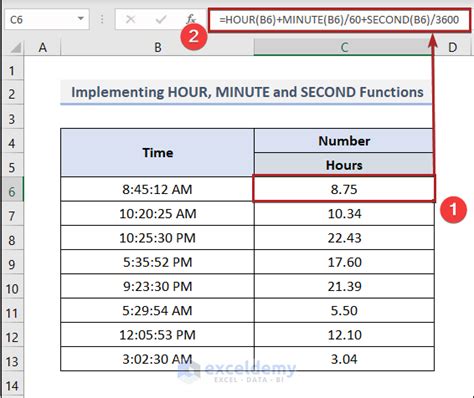 how to convert time difference to number in excel