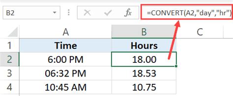 how to convert time to decimal number in excel