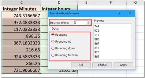 how to convert time to integer in excel