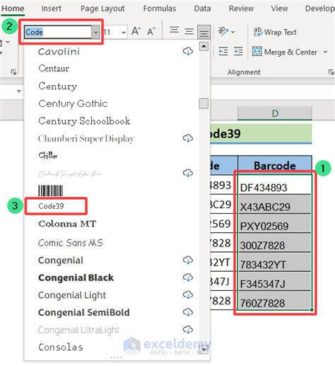 how to convert to barcode in excel