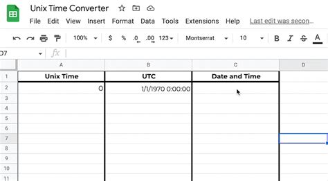 how to convert unix timestamp to date in google sheets