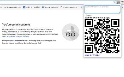 how to convert url to qr code in chrome