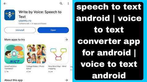how to convert voice to text in android