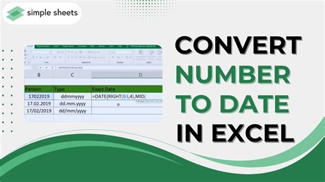 how to convert word date to number in excel