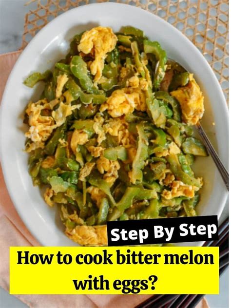 Fried egg with bitter gourd recipe Easy Chinese Food Recipes