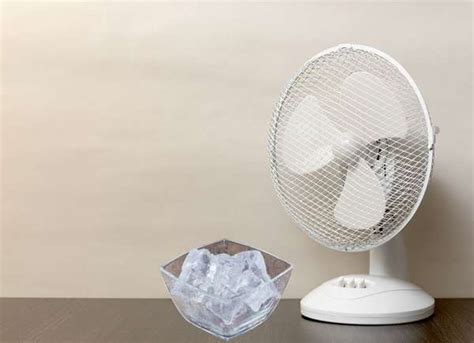how to cool down room with fan and ice