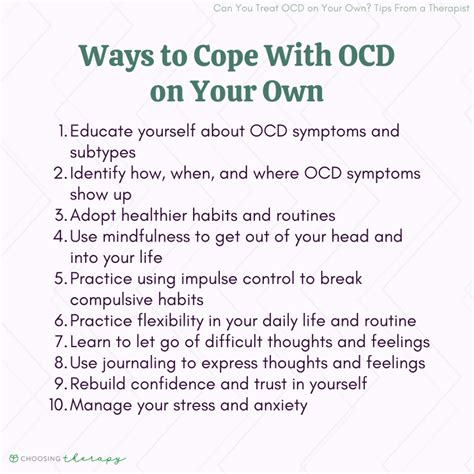 how to cope with ocd triggers