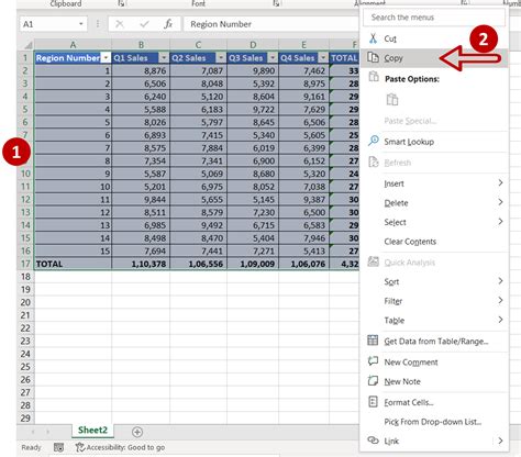 how to copy a data in excel