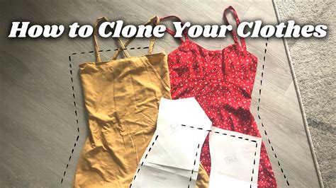 how to copy a dress to make a pattern