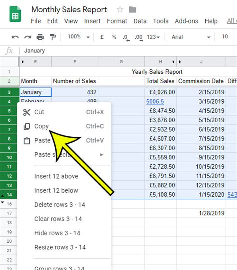 how to copy a row in google sheets