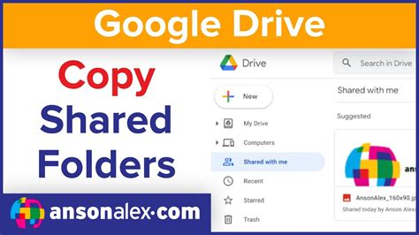 how to copy a shared folder in google drive