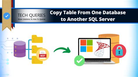 How To Copy A Table In Sql Server To Another Database