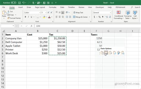how to copy all values in excel
