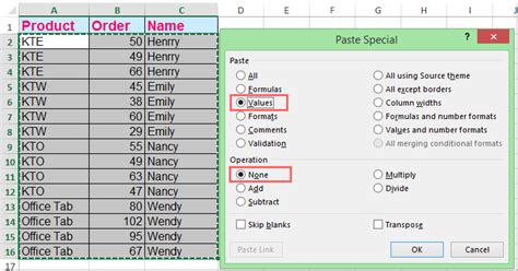 how to copy and fill empty cells in excel