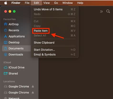 how to copy and paste a folder on macbook