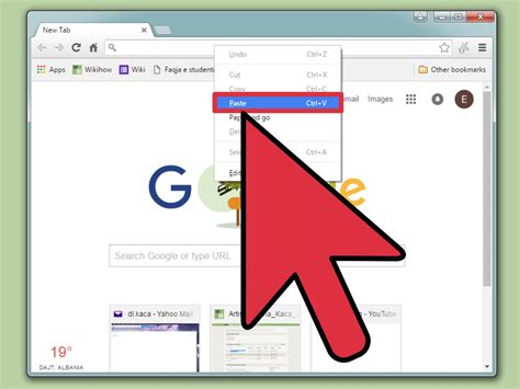how to copy and paste a link into google docs