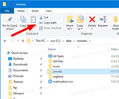 how to copy and paste a path in windows