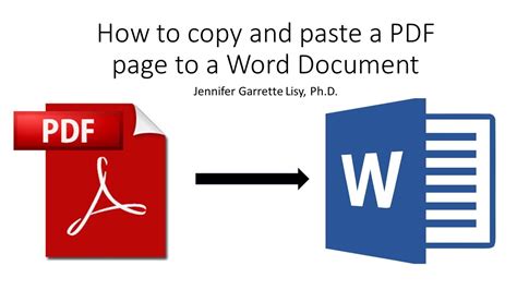 how to copy and paste a pdf image into word