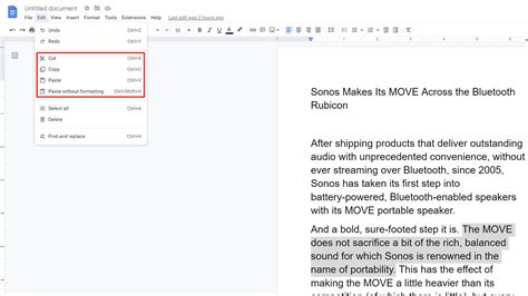 how to copy and paste a picture in google docs