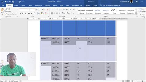 how to copy and paste a table from one word document to another
