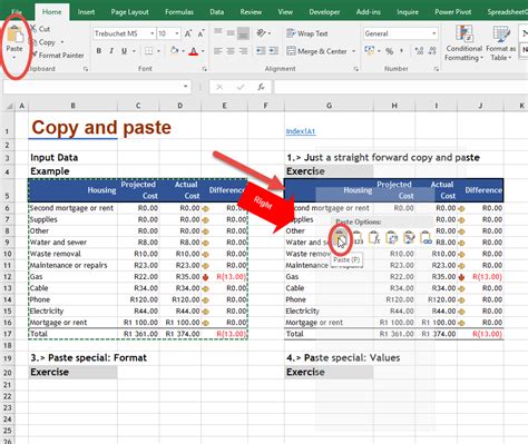 how to copy and paste excel sheet to word