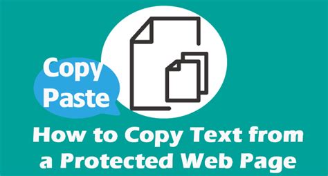 how to copy and paste from a protected website
