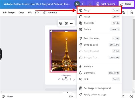 how to copy and paste image from google docs to canva