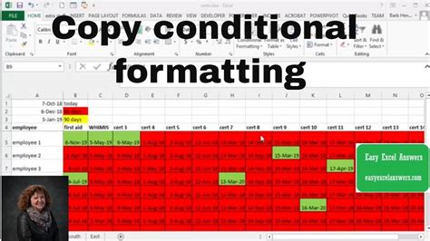 how to copy and paste in excel and keep conditional formatting