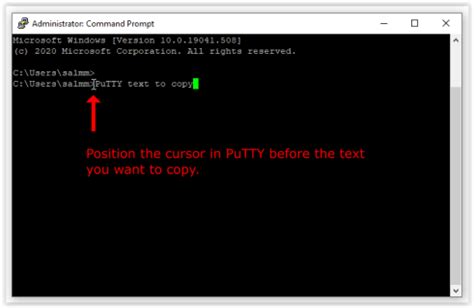 how to copy and paste in putty