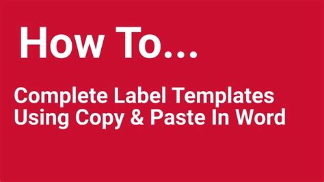 How To Copy And Paste Labels In Pages
