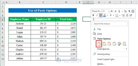 how to copy and paste multiple cells in excel without changing cell references
