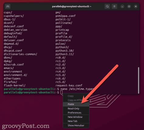 how to copy and paste text in ubuntu terminal