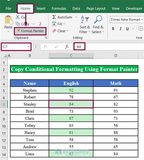 how to copy conditional formatting rules from one cell to another in excel