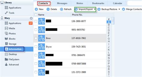 how to copy contacts list from iphone to computer