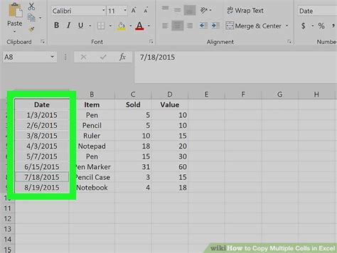 how to copy data from one cell to multiple cells in excel