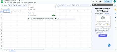 how to copy data from pdf to google sheets