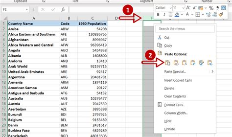 how to copy data in a column in excel