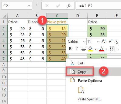 how to copy data in excel without formatting