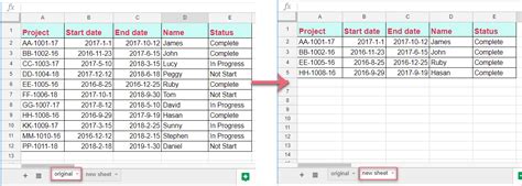 how to copy data in google sheets
