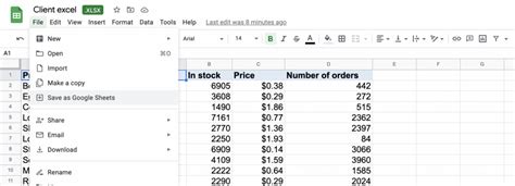 how to copy excel to google sheets with formulas
