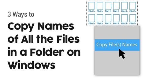 How To Copy File Names Of A Folder