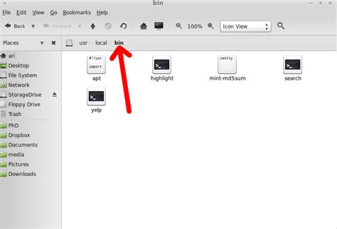 how to copy file path in linux mint