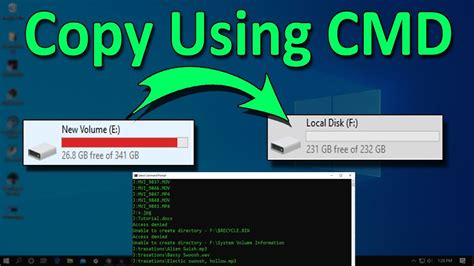 how to copy files from network drive to local drive using cmd