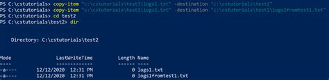 how to copy files from one folder to another in powershell
