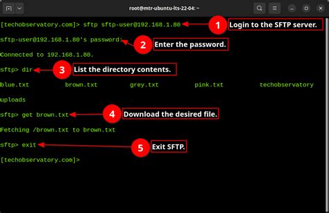 how to copy files from sftp server to local machine in linux