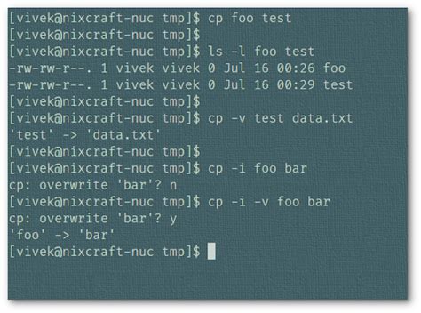 how to copy files in command line linux