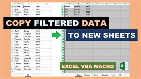 how to copy filtered data in excel sheet